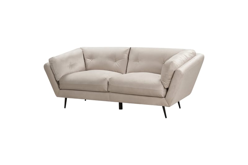 Lenvik Sofa 3-seter - Beige/Svart - Møbler - Sofaer - Fløyel sofaer