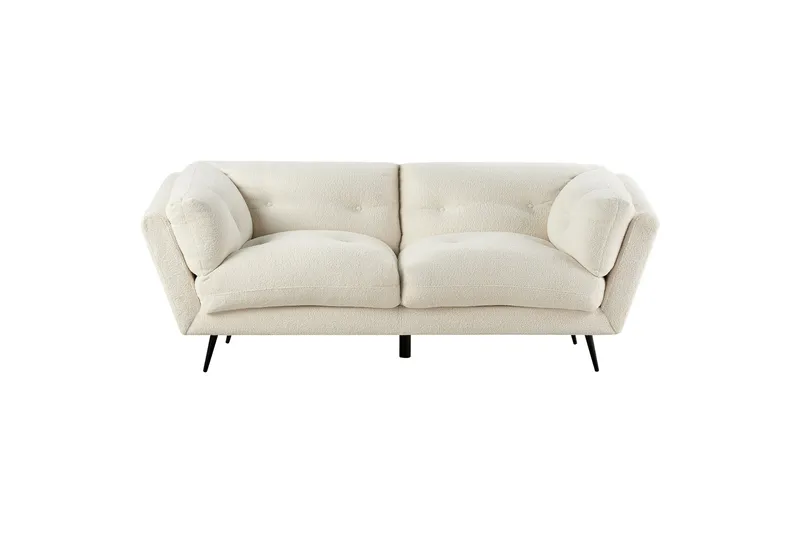 Lenvik Sofa 3-seter, Svart/Hvit