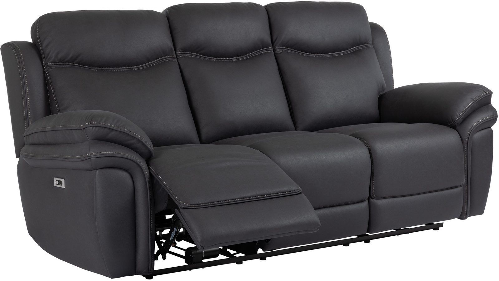 Livaro reclinersofa 3-seters elektrisk - Svart
