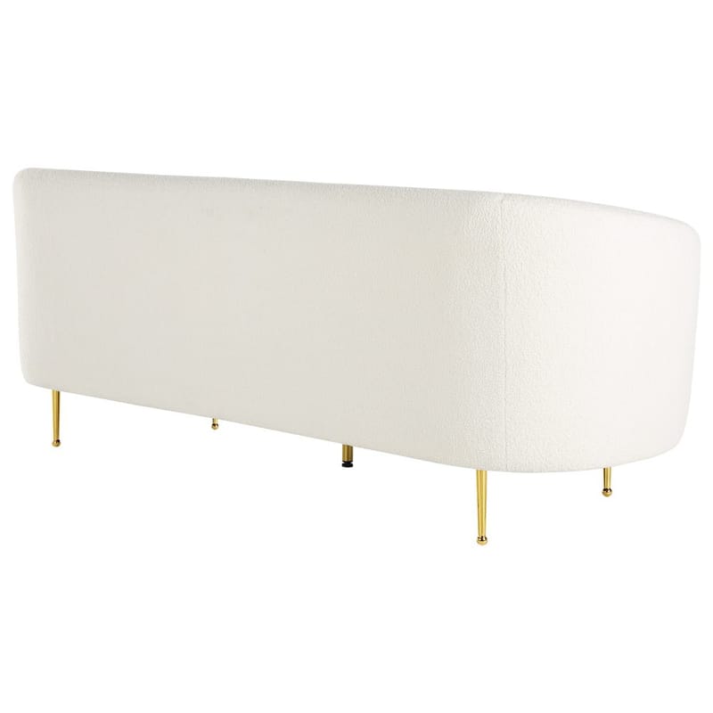 Loen 3-seter Buet Sofa i Bouclé - Offwhite - Møbler - Sofaer - Sofa 3 seter