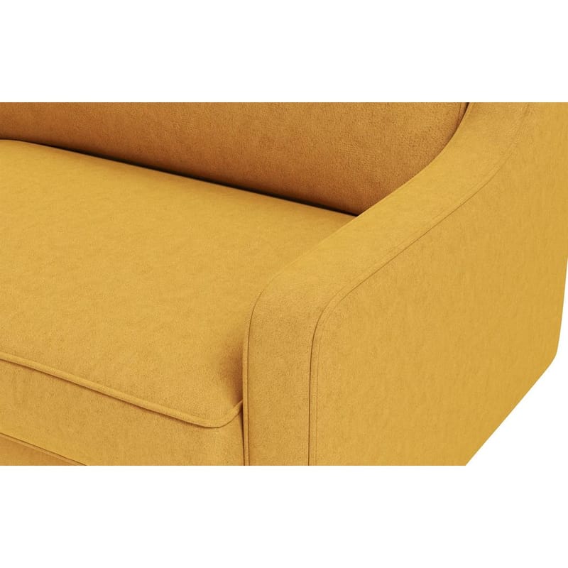 Lorvas 2-seters sofa - Brun/MørkeGul - Møbler - Sofaer - Fløyel sofaer