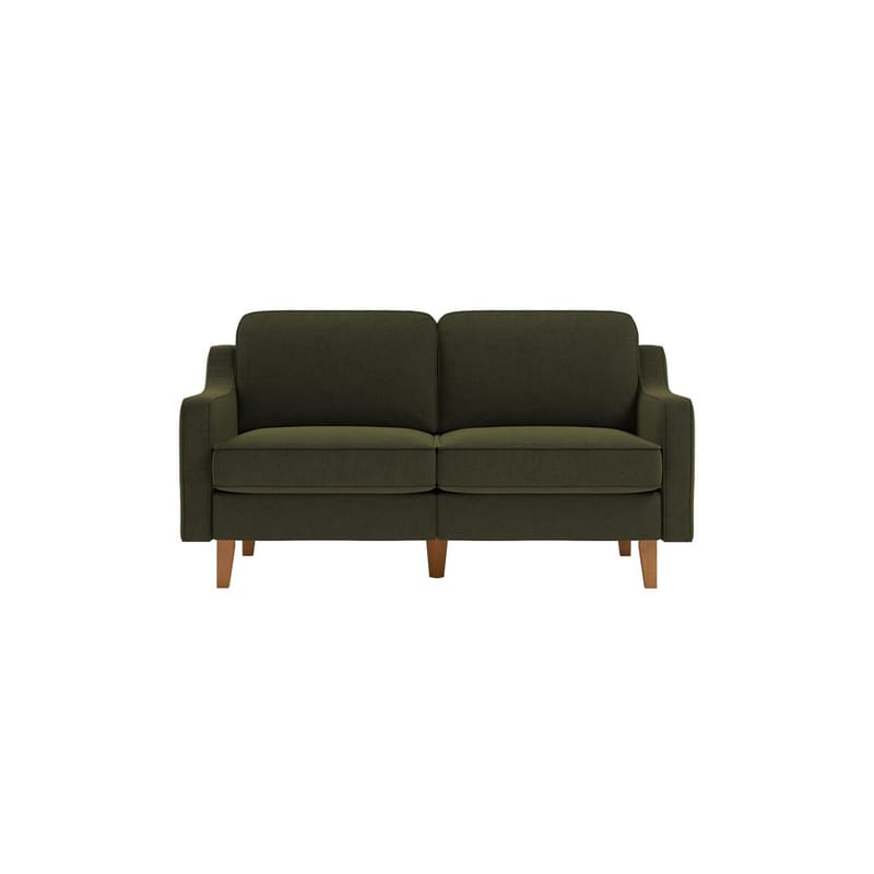Lorvas 2-seters sofa - Brun/Olivengrønn - Møbler - Sofaer - Fløyel sofaer