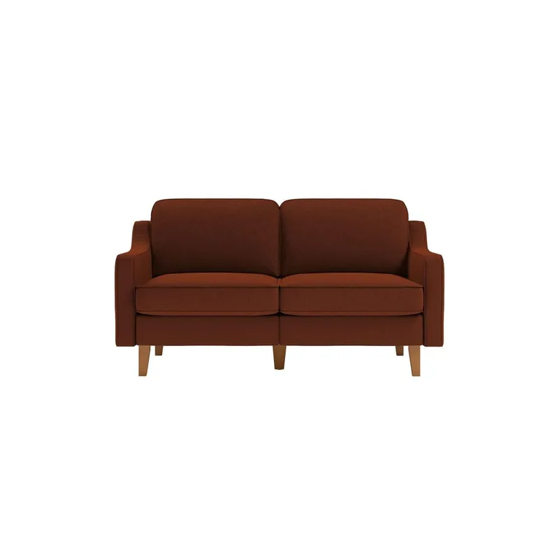 Lorvas 2-seters sofa - Brun/Rosa - Møbler - Sofaer - Fløyel sofaer