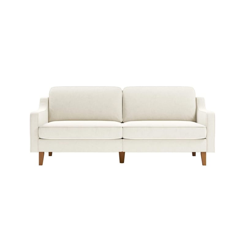 Lorvas 3-seters sofa - Elfenben - Møbler - Sofaer - Fløyel sofaer