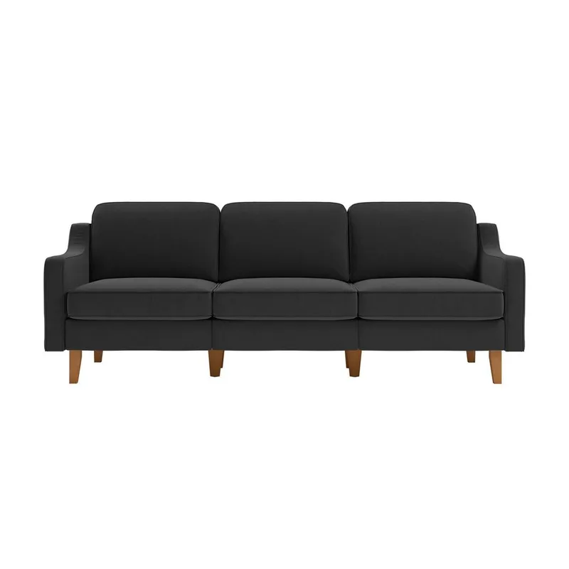 Lorvas 3-seters sofa - Grafittgrå - Møbler - Sofaer - Fløyel sofaer