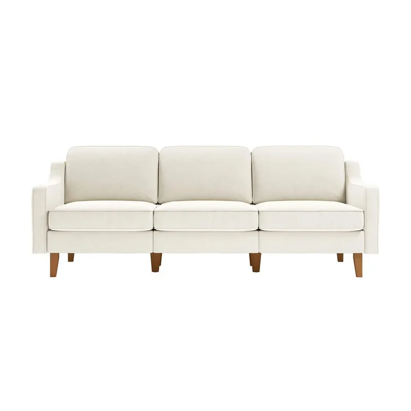 Lorvas 3-seters sofa - Kremhvit - Møbler - Sofaer - Fløyel sofaer