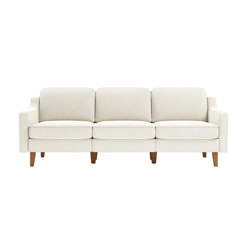 Lorvas 3-seters sofa - Kremhvit - Møbler - Sofaer - Fløyel sofaer