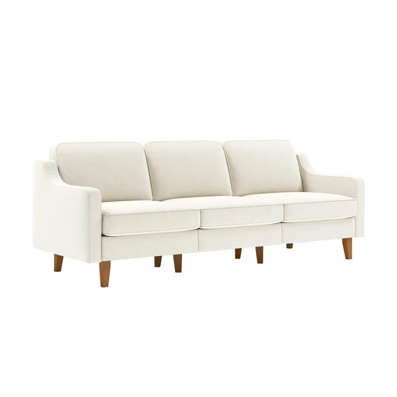 Lorvas 3-seters sofa - Kremhvit - Møbler - Sofaer - Fløyel sofaer