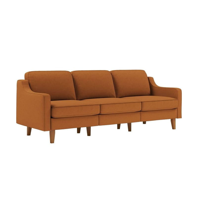 Lorvas 3-seters sofa - Lysebrun - Møbler - Sofaer - Fløyel sofaer