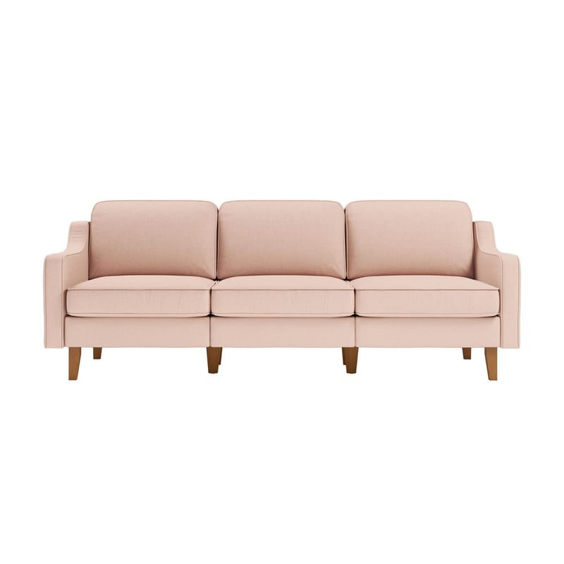 Lorvas 3-seters sofa - Lyserød - Møbler - Sofaer - Fløyel sofaer