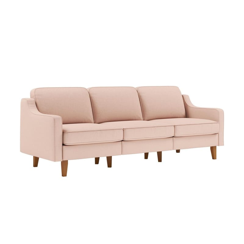Lorvas 3-seters sofa - Lyserød - Møbler - Sofaer - Fløyel sofaer