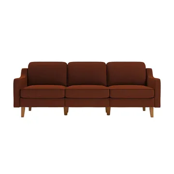 Lorvas 3-seters sofa - Rød - Møbler - Sofaer - Fløyel sofaer