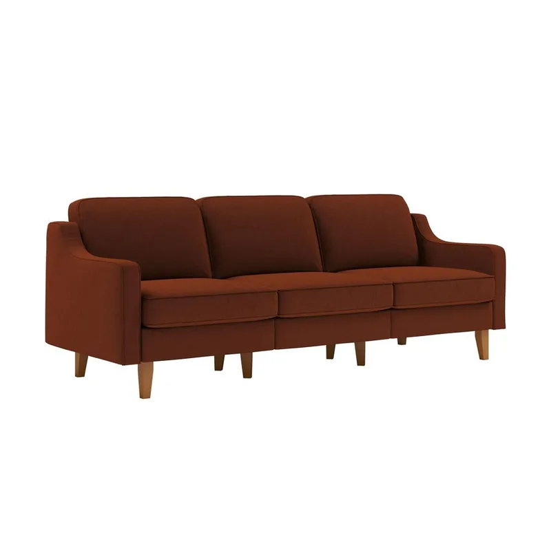 Lorvas 3-seters sofa - Rød - Møbler - Sofaer - Fløyel sofaer