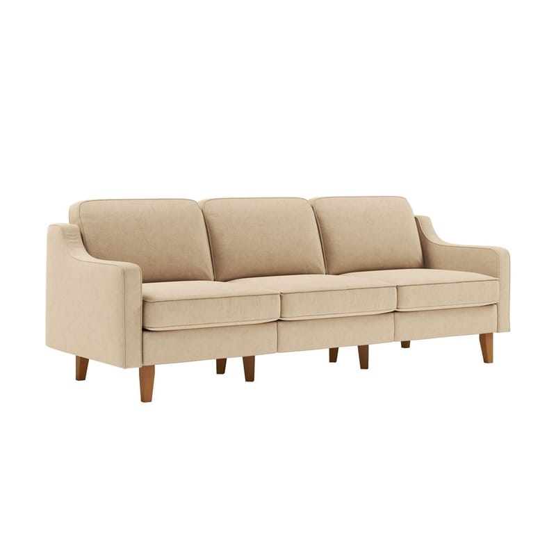 Lorvas 3-seters sofa - Sand - M�øbler - Sofaer - Fløyel sofaer
