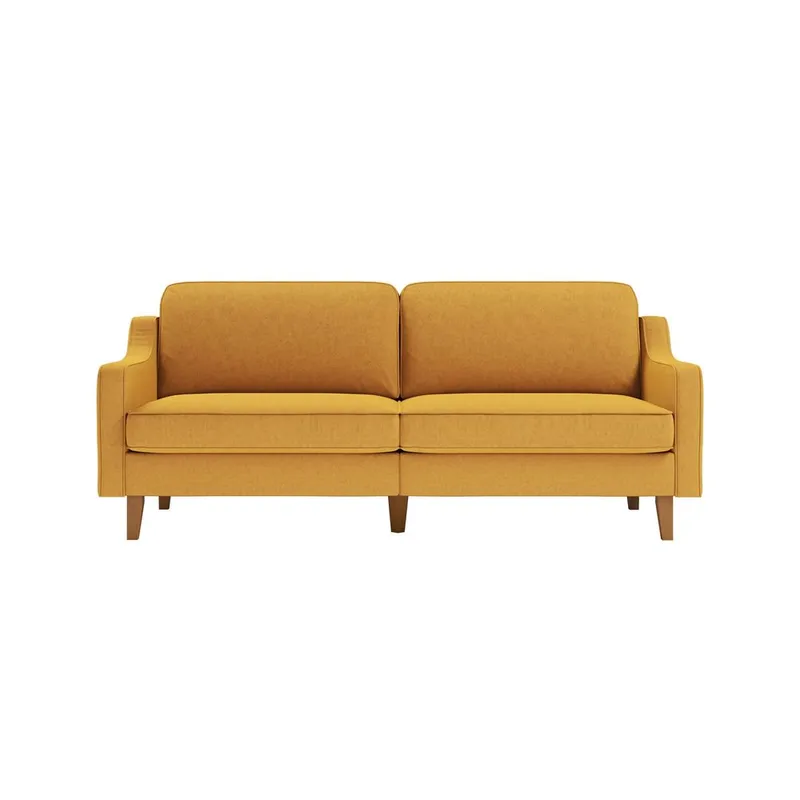 Lorvas 3-seters sofa - Sennepsgul - Møbler - Sofaer - Fløyel sofaer
