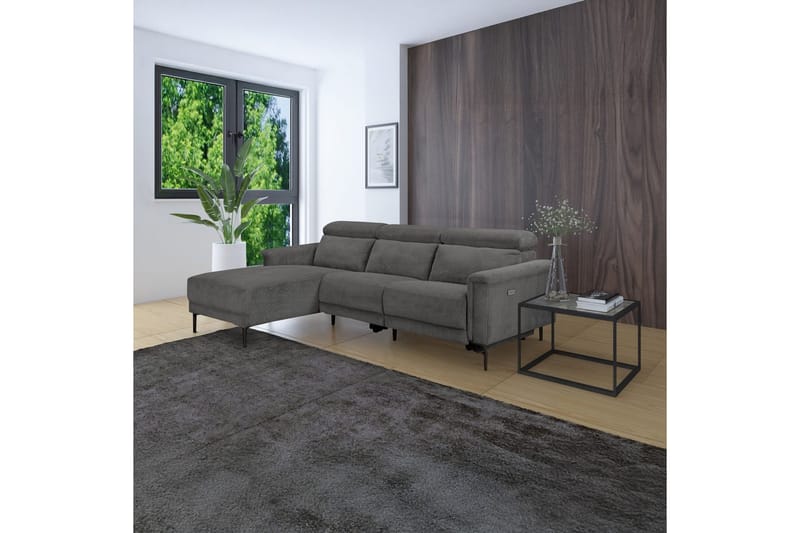 Lund Reclinersofa 3-seter - Grå - Møbler - Sofaer - Reclinersofaer