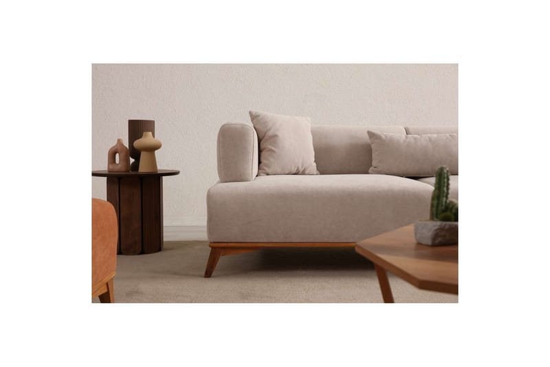 Malkiat Sofa 3-seter - Beige - Møbler - Sofaer - Sofa 3 seter