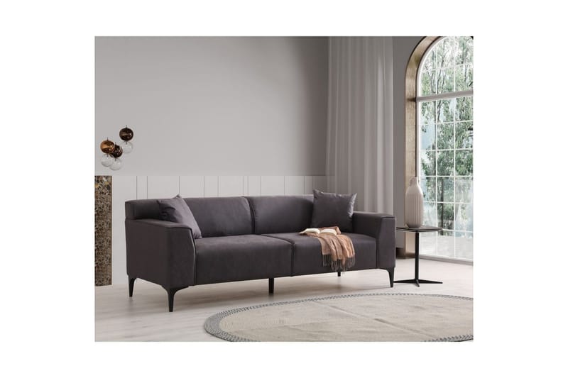 Malpani Sofa 3-sits - Antrasitt - Møbler - Sofaer - Sofa 3 seter