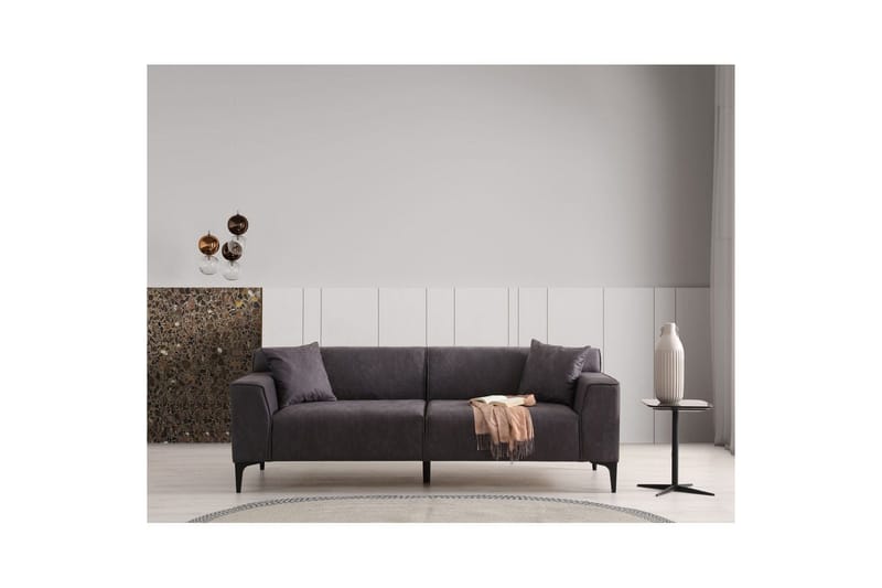 Malpani Sofa 3-sits - Antrasitt - Møbler - Sofaer - Sofa 3 seter