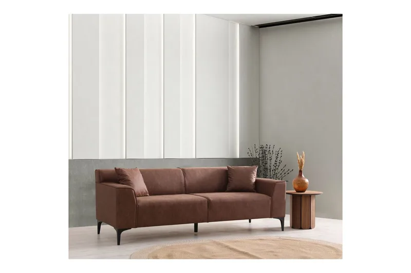 Malpani Sofa 3-sits - Cognac - Møbler - Sofaer - Sofa 3 seter