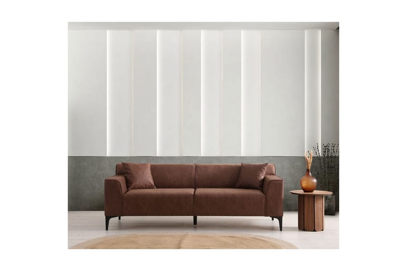Malpani Sofa 3-sits - Cognac - Møbler - Sofaer - Sofa 3 seter