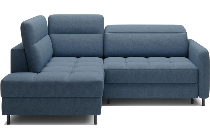 Masuo Sovesofa med Sjeselong 3-seter - Mørkeblå - Møbler - Sofaer - Sovesofaer