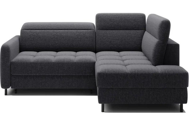 Masuo Sovesofa med Sjeselong 3-seter - Mørkegrå - Møbler - Sofaer - Sovesofaer