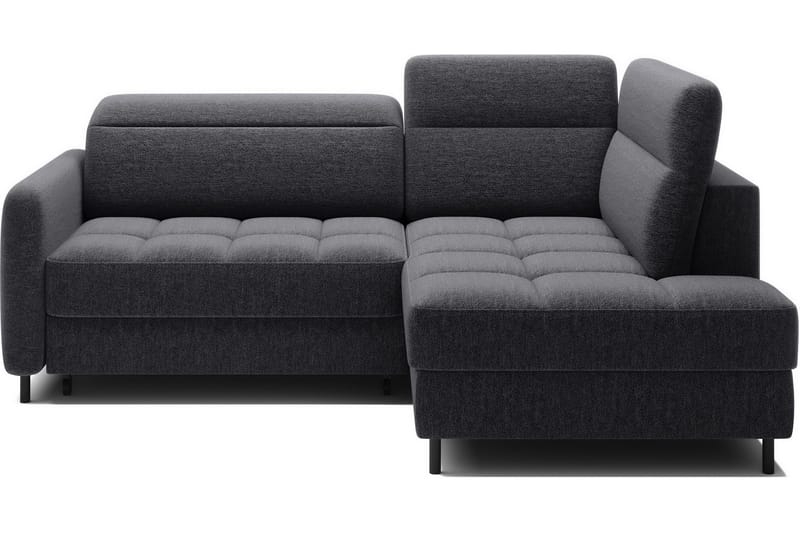 Masuo Sovesofa med Sjeselong 3-seter - Mørkegrå - Møbler - Sofaer - Sovesofaer