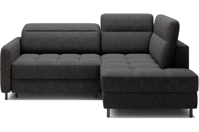 Masuo Sovesofa med Sjeselong 3-seter - Mørkegrå - Møbler - Sofaer - Sovesofaer