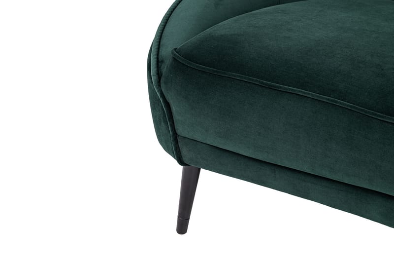 Mateus 3-seters Sofa Fløyel - Mørkegrønn - Møbler - Sofaer - Sofa 3 seter