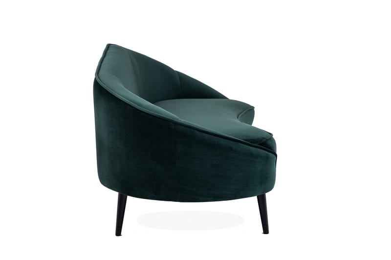 Mateus 3-seters Sofa Fløyel - Mørkegrønn - Møbler - Sofaer - Sofa 3 seter