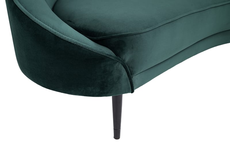 Mateus 3-seters Sofa Fløyel - Mørkegrønn - Møbler - Sofaer - Sofa 3 seter