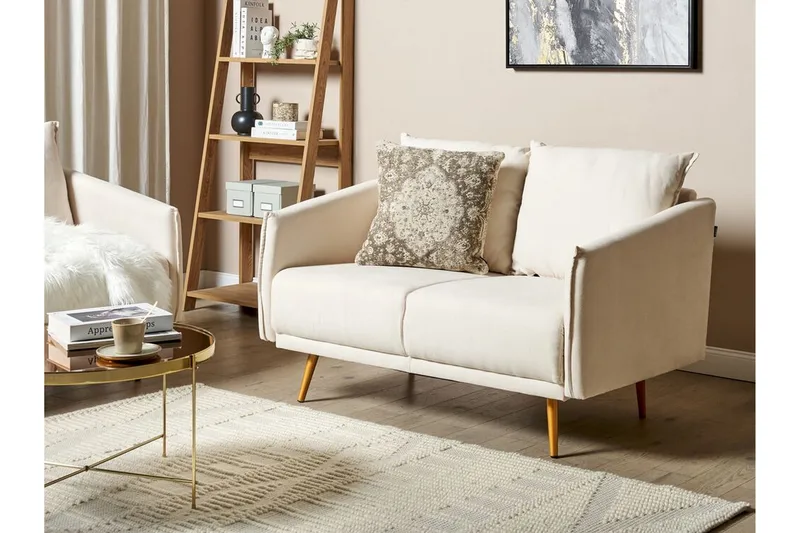 Maurana Sofa 2-seter - Beige/Gull - Møbler - Sofaer - 2 seter sofa