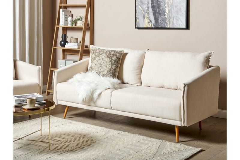 Maurana Sofa 3-seter - Beige/Gull - Møbler - Sofaer - Sofa 3 seter
