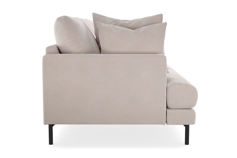 Menard 3-seters Dyp Fløyelssofa - Beige - Møbler - Sofaer - Fløyel sofaer