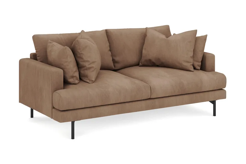 Menard 3-seters Dyp Manchestersofa - Brun - Møbler - Sofaer - Sofa 3 seter