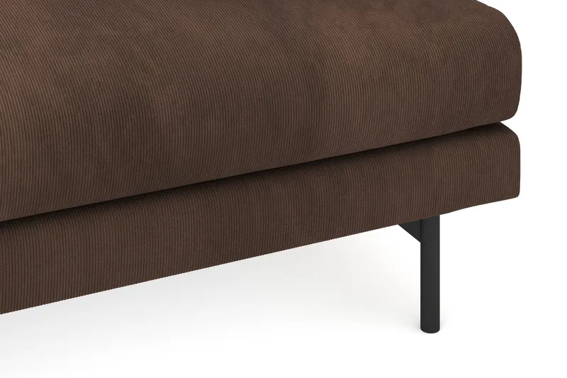 Menard 3-seters Dyp Manchestersofa - Brun - Møbler - Sofaer - Sofa 3 seter