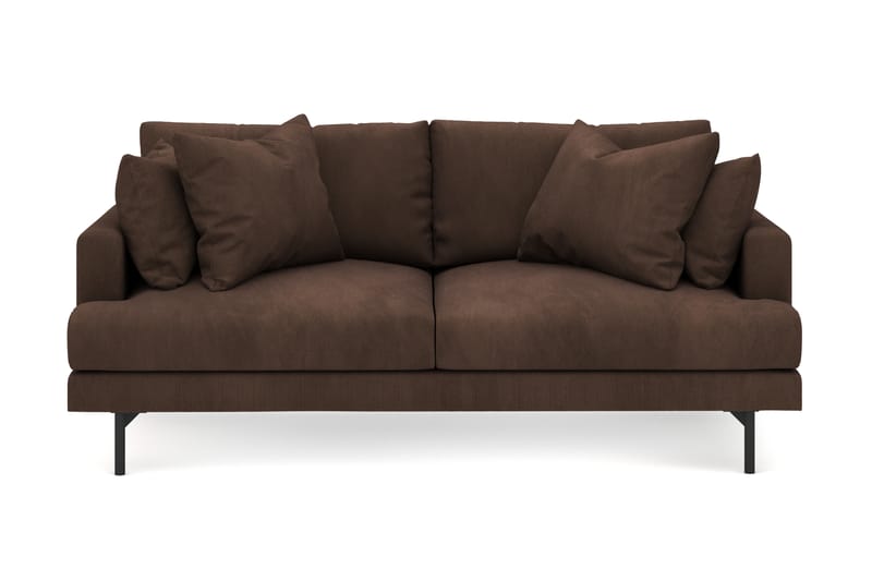 Menard 3-seters Dyp Manchestersofa - Brun - Møbler - Sofaer - Sofa 3 seter