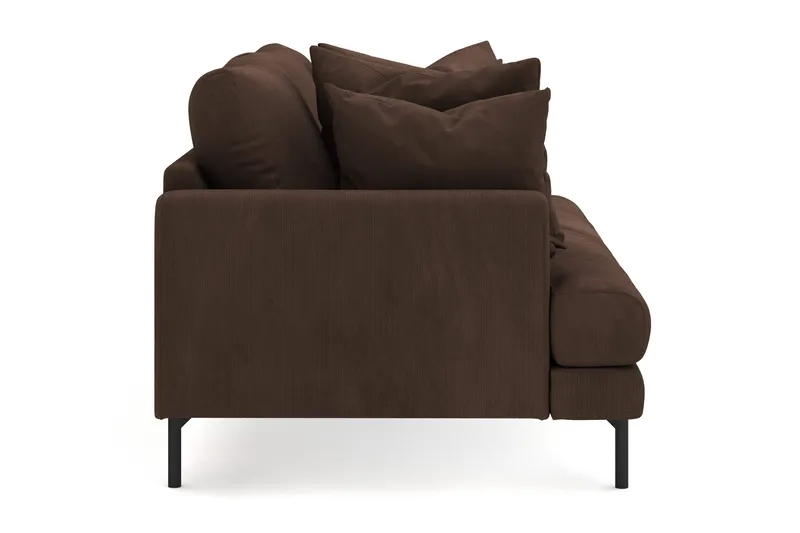 Menard 3-seters Dyp Manchestersofa - Brun - Møbler - Sofaer - Sofa 3 seter
