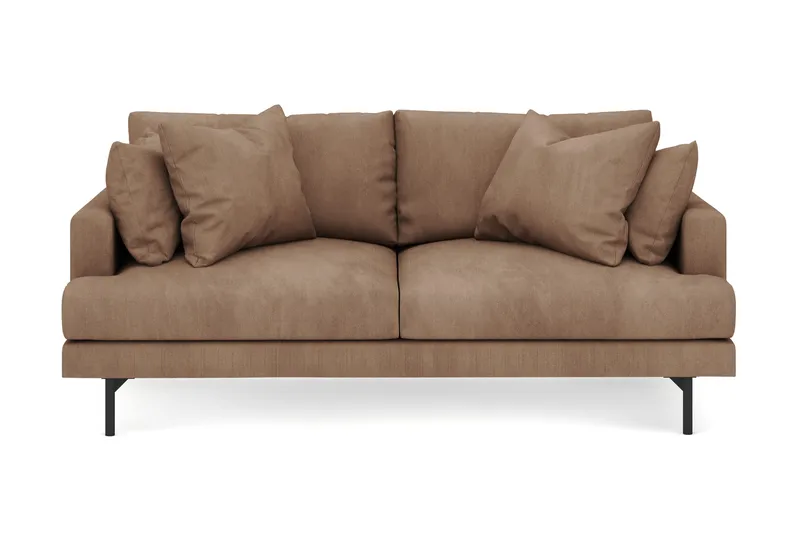 Menard 3-seters Dyp Manchestersofa - Brun - Møbler - Sofaer - Sofa 3 seter