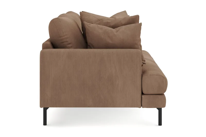 Menard 3-seters Dyp Manchestersofa - Brun - Møbler - Sofaer - Sofa 3 seter