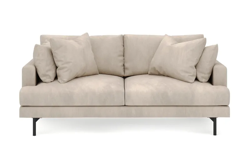 Menard 3-seters Dyp Manchestersofa - Greige - Møbler - Sofaer - Sofa 3 seter