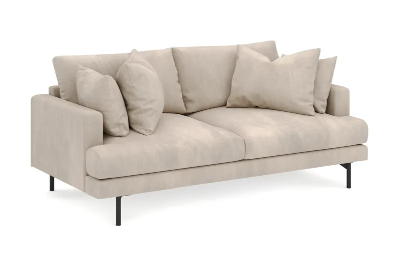 Menard 3-seters Dyp Manchestersofa - Greige - Møbler - Sofaer - Sofa 3 seter