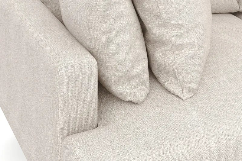 Menard 3-seters Dyp Stoffsofa - Beige - Møbler - Sofaer - Sofa 3 seter