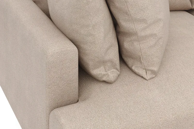 Menard 3-seters Dyp Stoffsofa - Beige - Møbler - Sofaer - Sofa 3 seter