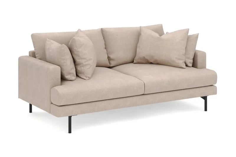 Menard 3-seters Dyp Stoffsofa - Beige - Møbler - Sofaer - Sofa 3 seter