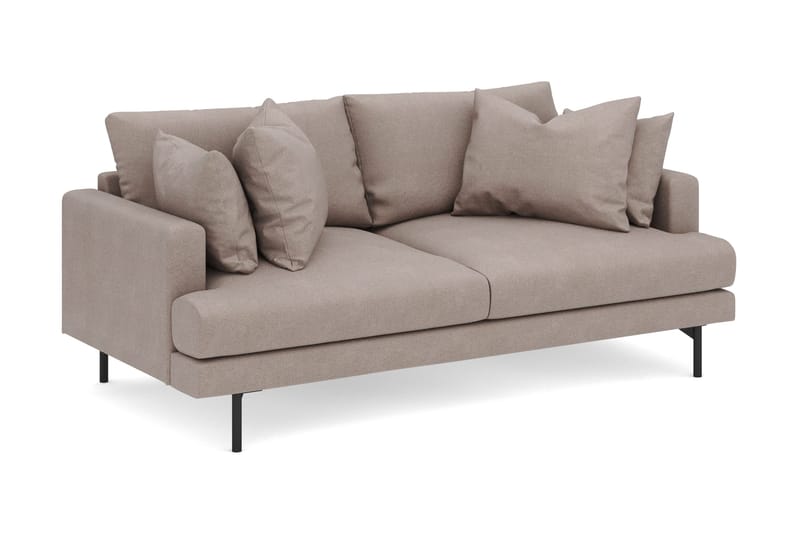 Menard 3-seters Dyp Stoffsofa - Brun - Møbler - Sofaer - Sofa 3 seter