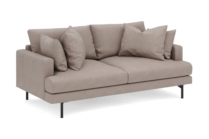 Menard 3-seters Dyp Stoffsofa - Brun - Møbler - Sofaer - Sofa 3 seter
