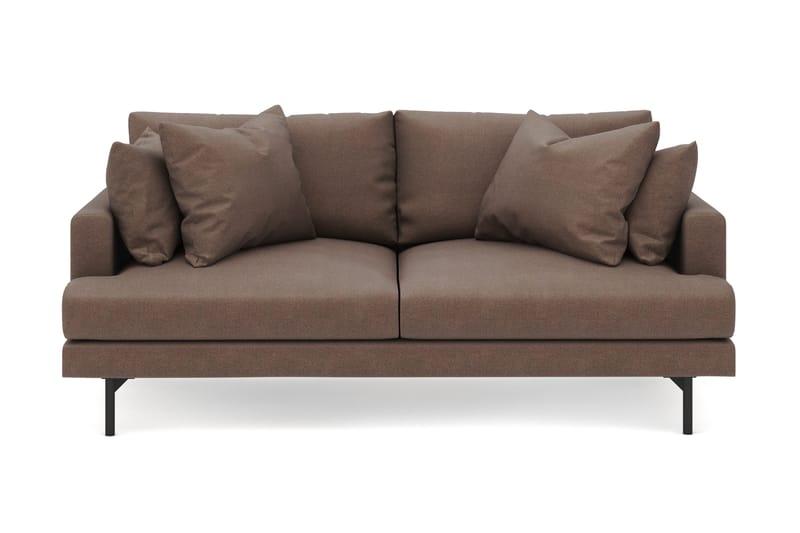 Menard 3-seters Dyp Stoffsofa, Brun