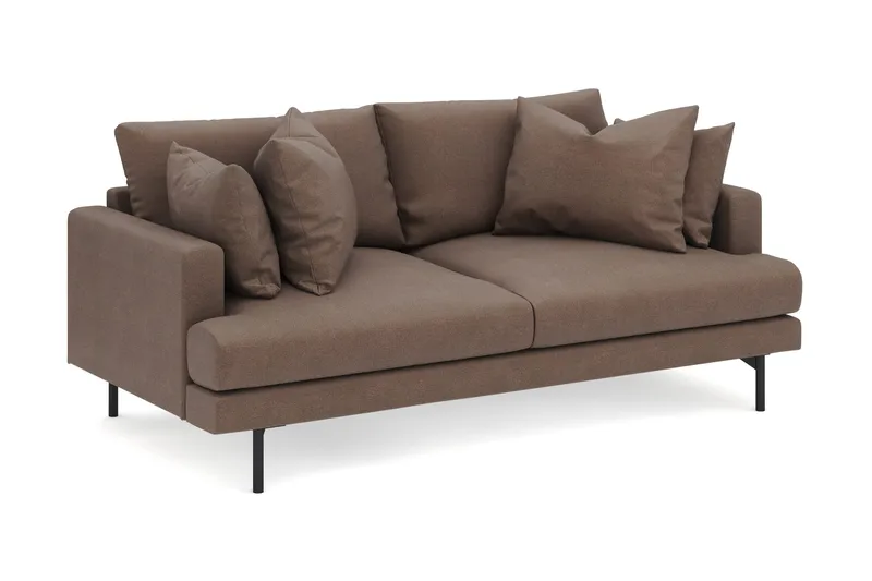 Menard 3-seters Dyp Stoffsofa - Brun - Møbler - Sofaer - Sofa 3 seter